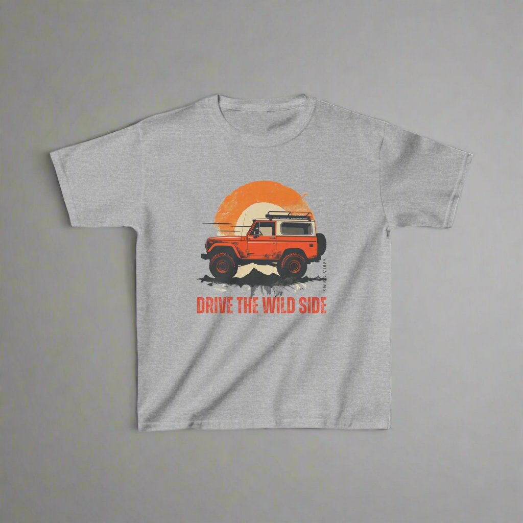 Drive the Wild Side: Kids Adventure T-Shirt