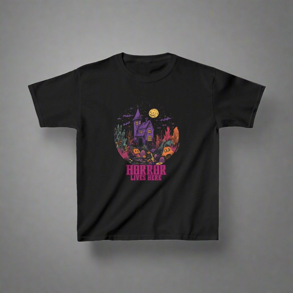 Horror Lives In Here: Halloween Kids T-Shirt