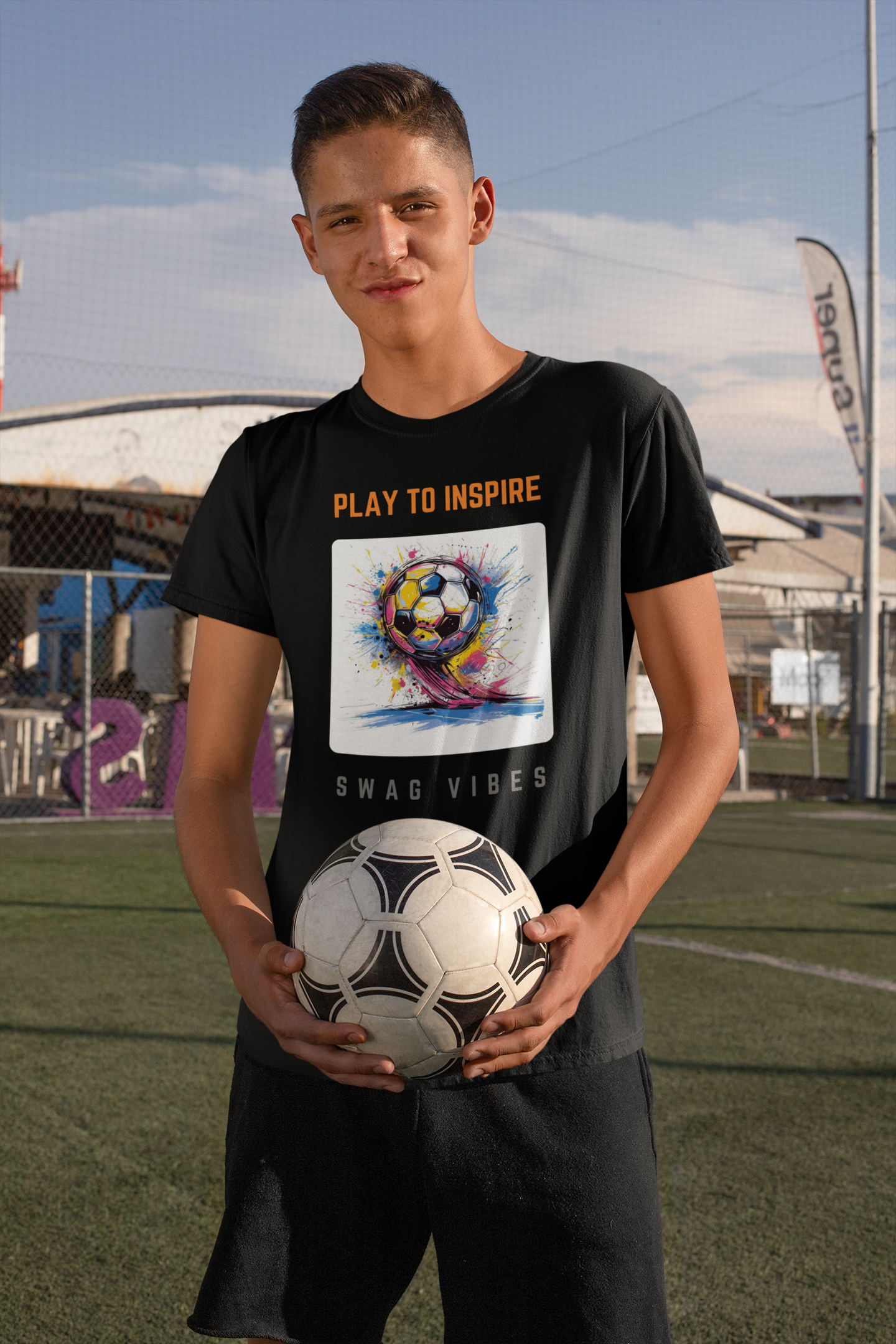 Burst Kick - PLAY TO INSPIRE - Unisex T-Shirt