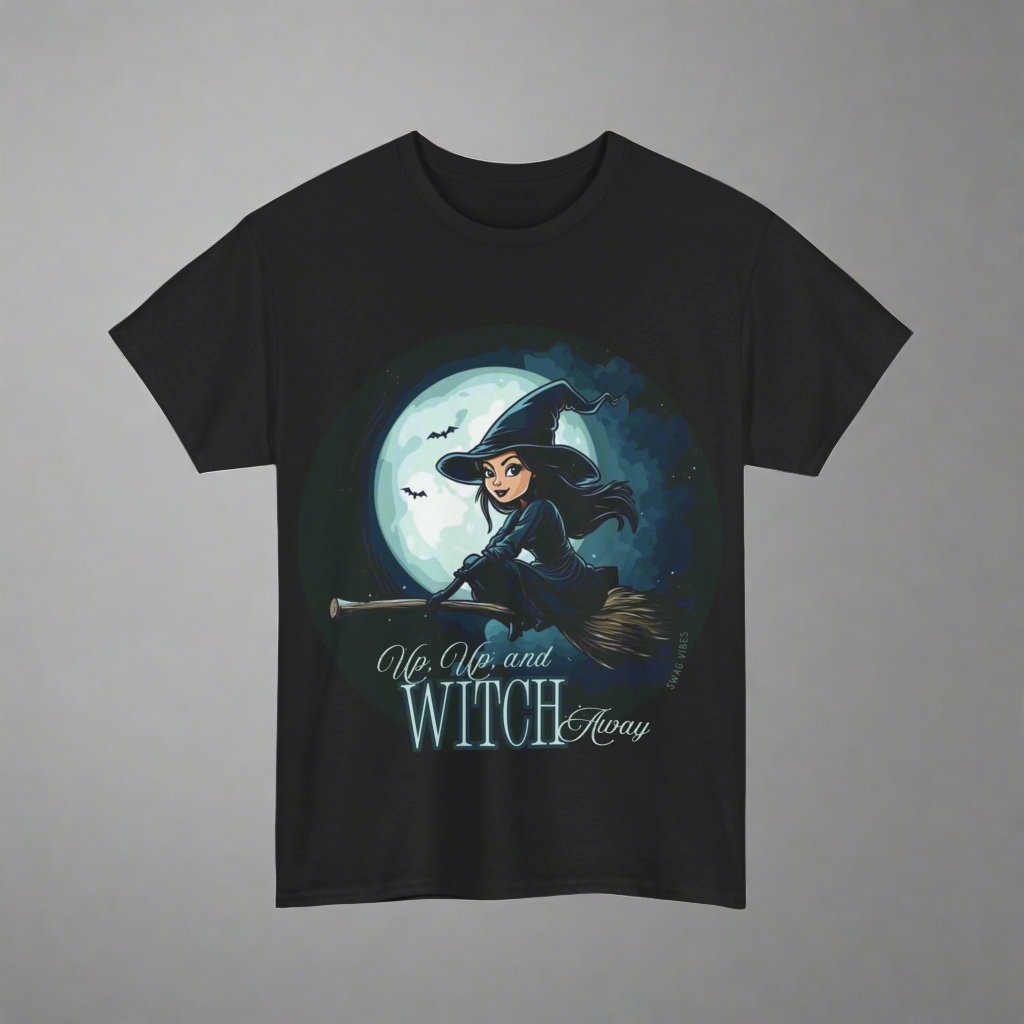 Up Up and Witch Away: Halloween Unique Graphic Tee