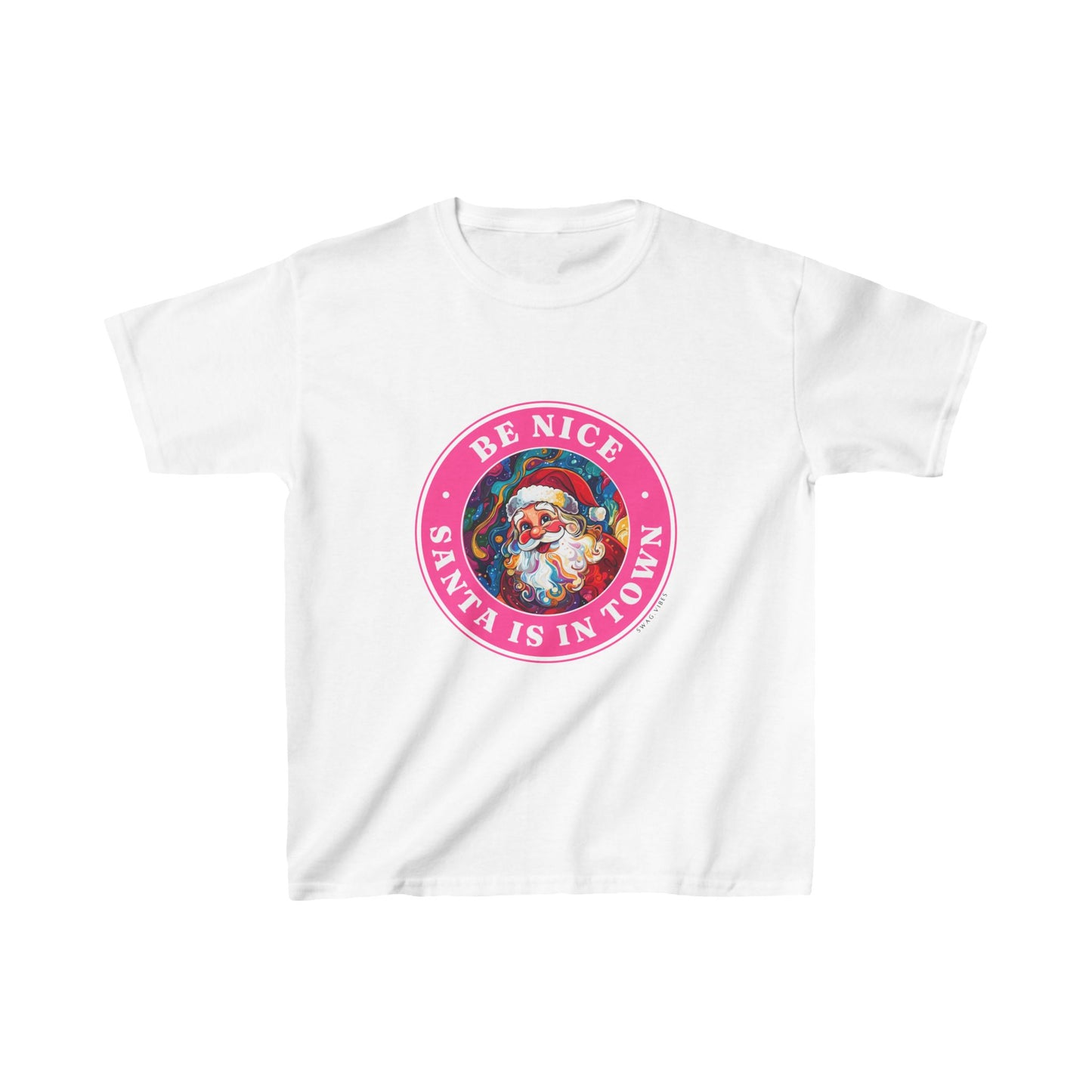 Be Nice : Swag Vibes Kids Christmas Tee