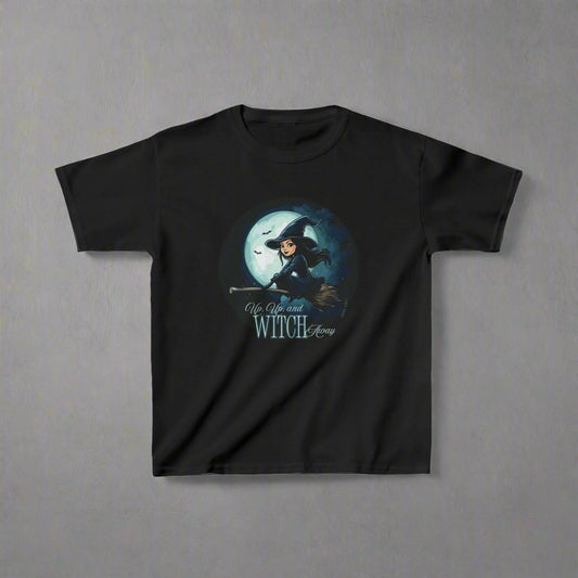 Up Up and Witch Away: Halloween  Kids T-Shirt