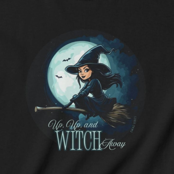 Up Up and Witch Away: Halloween  Kids T-Shirt