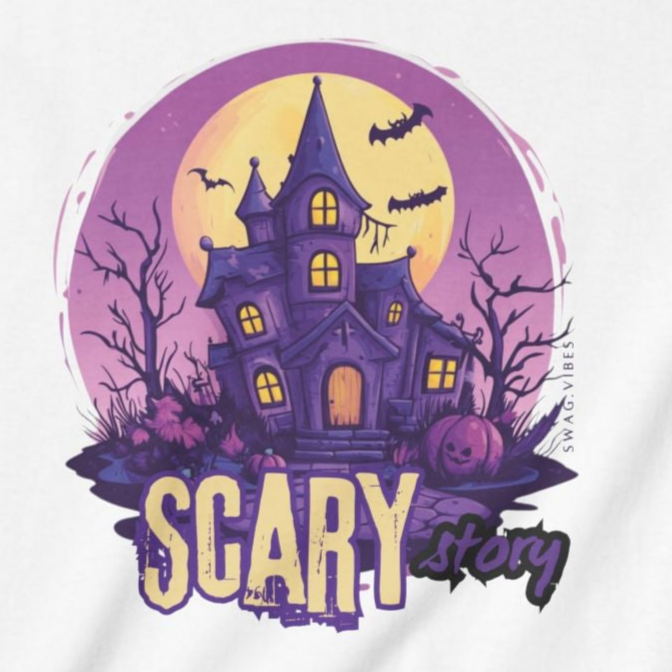 Scary Story - Halloween Kids Graphic T-Shirt