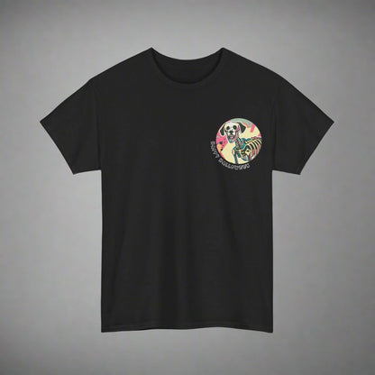 Happy Halloween Skeleton Dog - Retro : Unique Graphic Tee