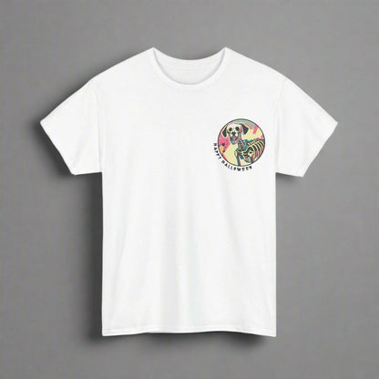 Happy Halloween Skeleton Dog - Retro : Unique Graphic Tee