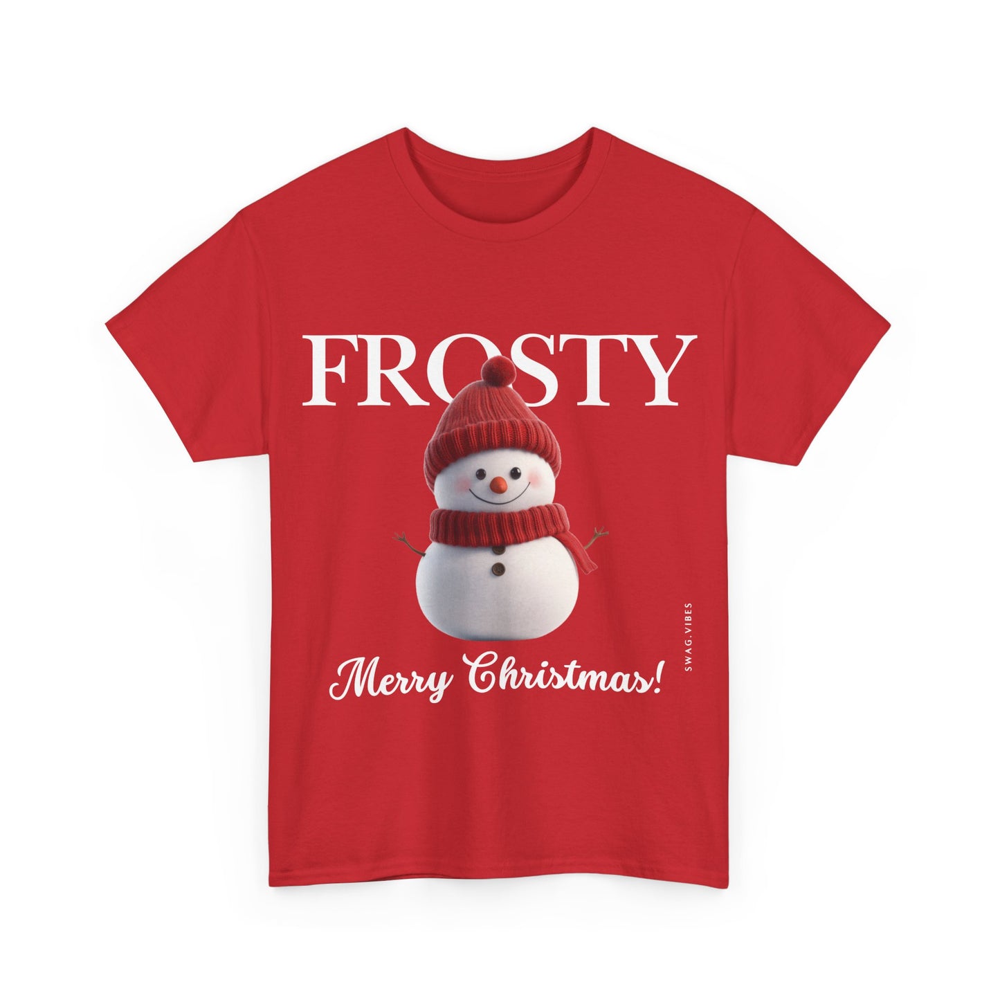 Frosty The Snow Man - Red : Swag Vibes Christmas Graphic Tee