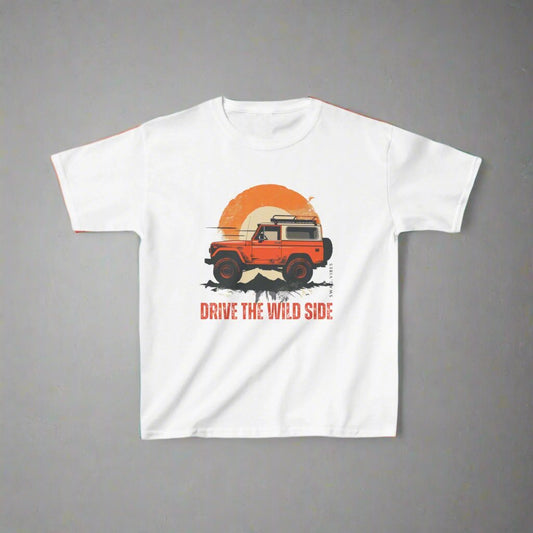 Drive the Wild Side:  Kids Adventure T-Shirt
