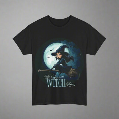Up Up and Witch Away: Halloween Unique Graphic Tee