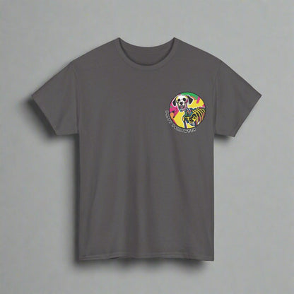 Happy Halloween Skeleton Dog - Pop -  Unique Graphic Tee