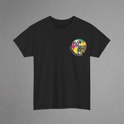 Happy Halloween Skeleton Dog - Pop -  Unique Graphic Tee