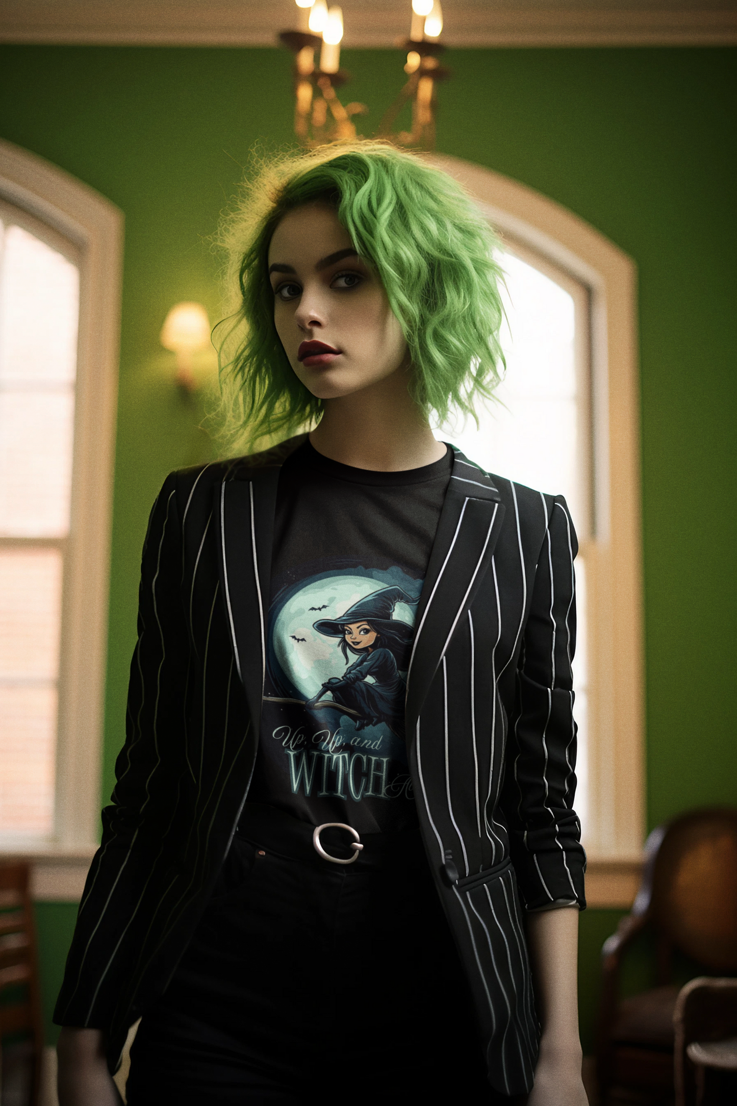 Up Up and Witch Away: Halloween Unique Graphic Tee